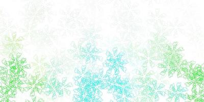 Light green vector abstract pattern with leaves.