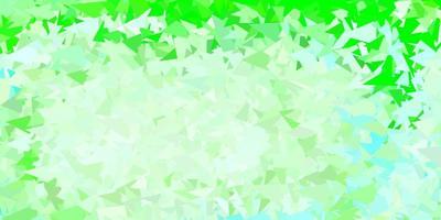 Light green vector abstract triangle pattern.