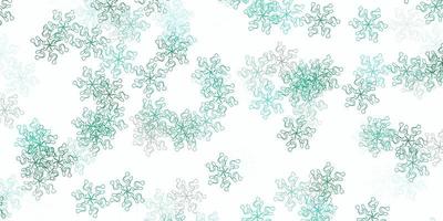 Light green vector natural backdrop with flowers.