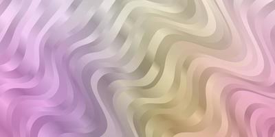 Light Multicolor vector background with bent lines.