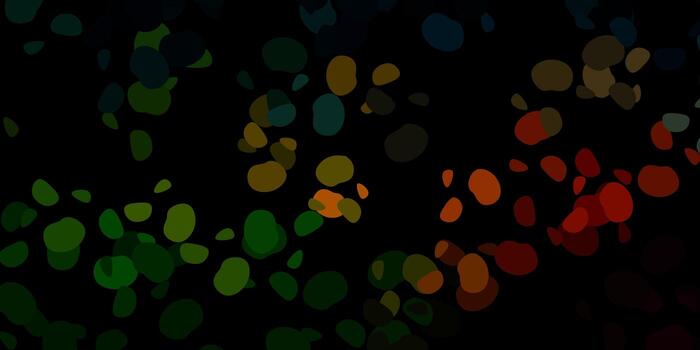 patrón de vector verde oscuro, rojo con formas abstractas.