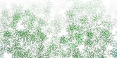 Light green vector abstract pattern with leaves.