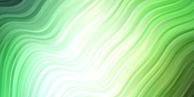 Light Green vector backdrop with bent lines.