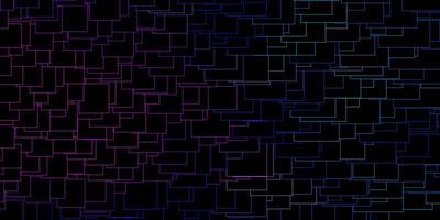 Dark Pink, Blue vector background with rectangles.