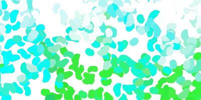 Light green vector template with abstract forms.