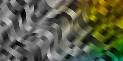 Light Multicolor vector background with bent lines.