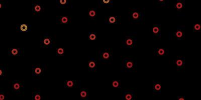 Dark orange vector backdrop with virus symbols.