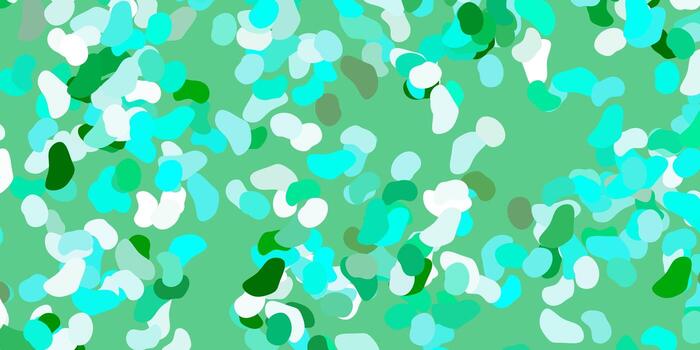 Light green vector template with abstract forms.