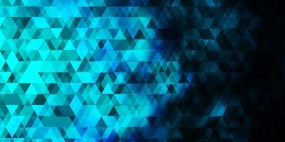 Dark BLUE vector backdrop with lines, triangles.