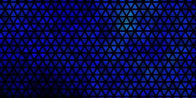 Dark BLUE vector template with crystals, triangles.