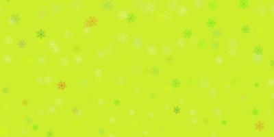 Light green, yellow vector natural layout with flowers.