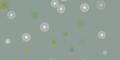 Light gray vector natural layout with flowers.