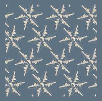 Seamless pattern with snowflakes on the theme winter season vector