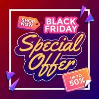 Black Friday Special Offer vector