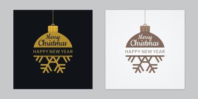 Abstract Christmas Balls and Snowflakes Set vector