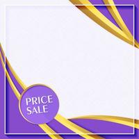 Sale price background with text space vector