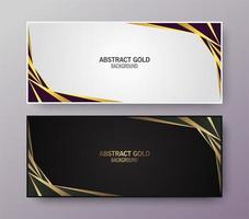 Creative elegant abstract design banner set