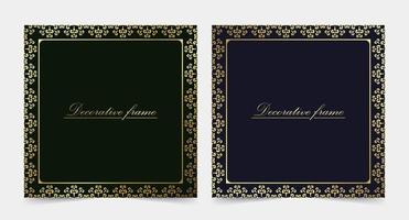 Elegant decorative frame design background vector