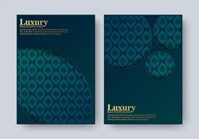 Cover of elegant pattern motif background set vector