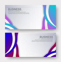 Business banner with wave background vector