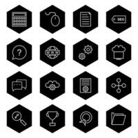 Icon Set Of Search Engine Optimization For Personal And Commercial Use... vector