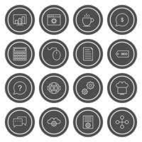 Icon Set Of Search Engine Optimization For Personal And Commercial Use... vector