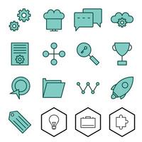 Icon Set Of Search Engine Optimization For Personal And Commercial Use... vector