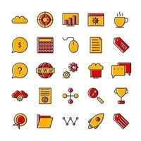 Icon Set Of Search Engine Optimization For Personal And Commercial Use... vector