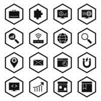 Icon Set Of Search Engine Optimization For Personal And Commercial Use... vector