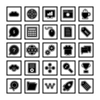 Icon Set Of Search Engine Optimization For Personal And Commercial Use... vector