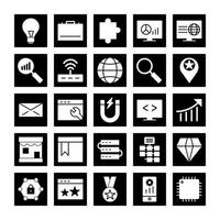 Icon Set Of Search Engine Optimization For Personal And Commercial Use... vector