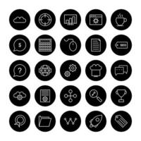 Icon Set Of Search Engine Optimization For Personal And Commercial Use... vector