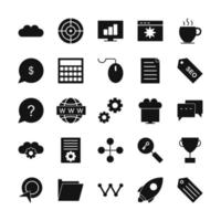 Icon Set Of Search Engine Optimization For Personal And Commercial Use... vector