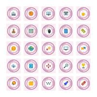Icon Set Of Search Engine Optimization For Personal And Commercial Use... vector