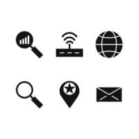 Icon Set Of Search Engine Optimization For Personal And Commercial Use... vector