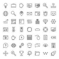 Icon Set Of Search Engine Optimization For Personal And Commercial Use... vector