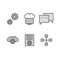 Icon Set Of Search Engine Optimization For Personal And Commercial Use... vector