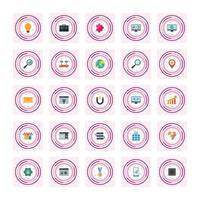 Icon Set Of Search Engine Optimization For Personal And Commercial Use... vector