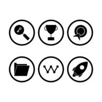 Icon Set Of Search Engine Optimization For Personal And Commercial Use... vector