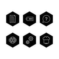 Icon Set Of Search Engine Optimization For Personal And Commercial Use... vector