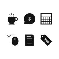 Icon Set Of Search Engine Optimization For Personal And Commercial Use... vector