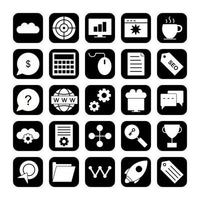 Icon Set Of Search Engine Optimization For Personal And Commercial Use... vector