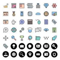 Icon Set Of Search Engine Optimization For Personal And Commercial Use... vector