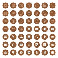 Icon Set Of Search Engine Optimization For Personal And Commercial Use... vector