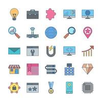 Icon Set Of Search Engine Optimization For Personal And Commercial Use... vector