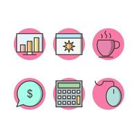 Icon Set Of Search Engine Optimization For Personal And Commercial Use... vector