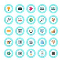 Icon Set Of Search Engine Optimization For Personal And Commercial Use... vector