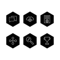 Icon Set Of Search Engine Optimization For Personal And Commercial Use... vector