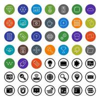 Icon Set Of Search Engine Optimization For Personal And Commercial Use... vector