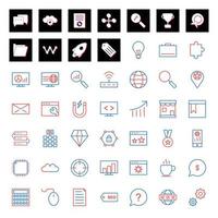 Icon Set Of Search Engine Optimization For Personal And Commercial Use... vector